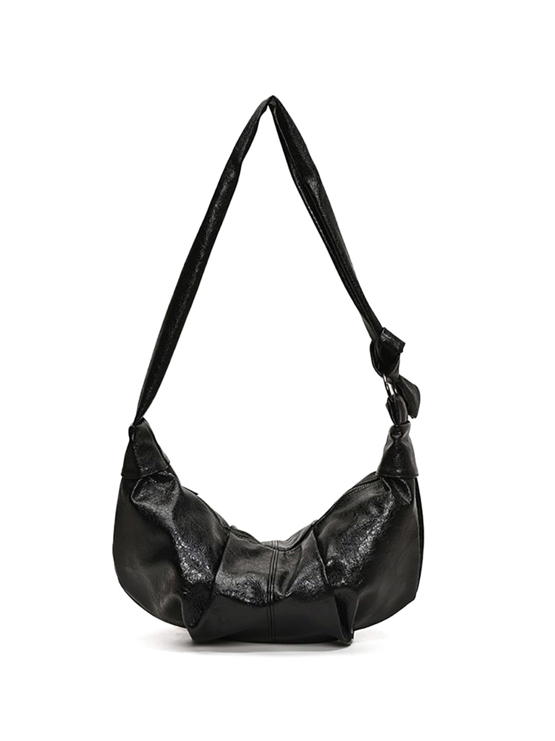 

StyleCast x Revolte PU Half Moon Shoulder Bag, Black