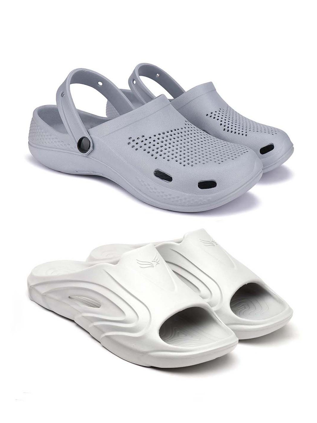 

BERSACHE Men Clogs, Grey