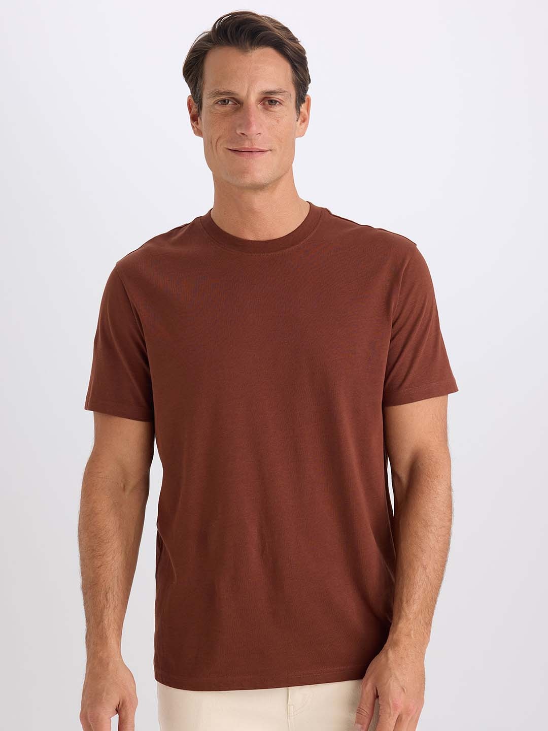 

DeFacto Men Raw Edge T-shirt, Na