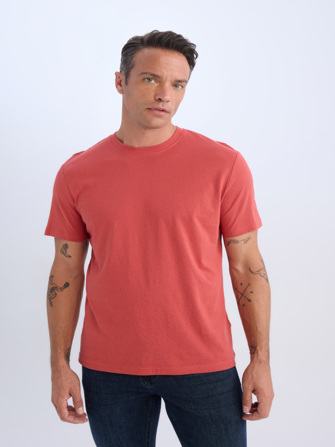 

DeFacto Men High Neck T-shirt, Na