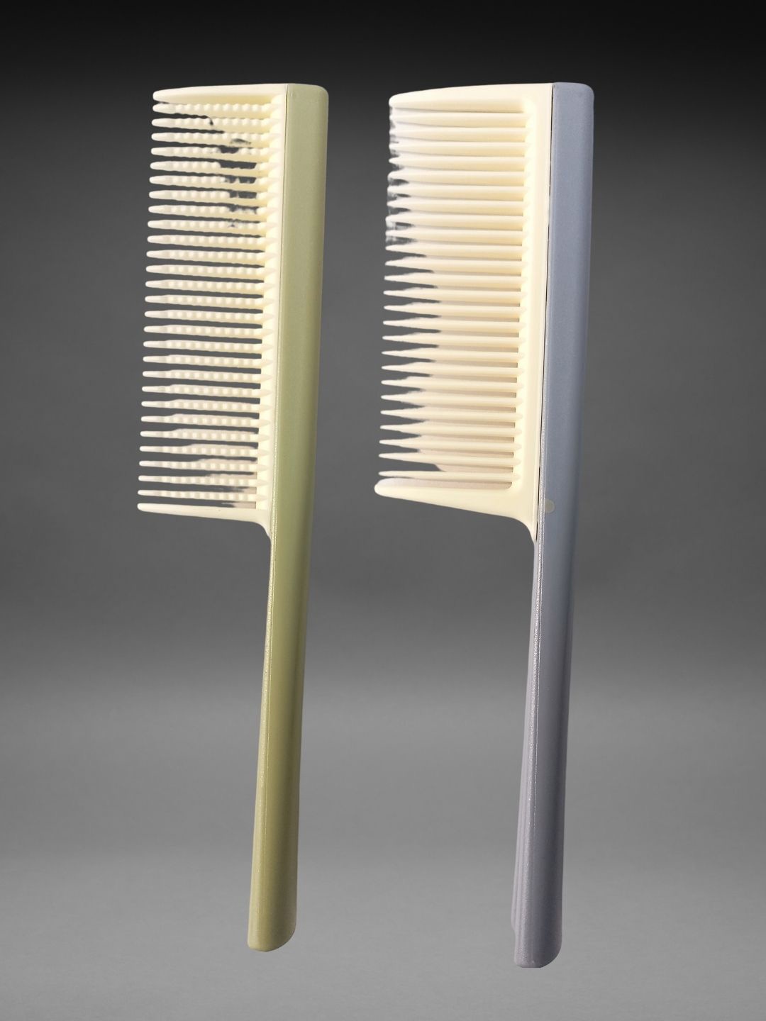

basicare Set Of 2 Wide Teeth Detailing Hair Combs - Cream
