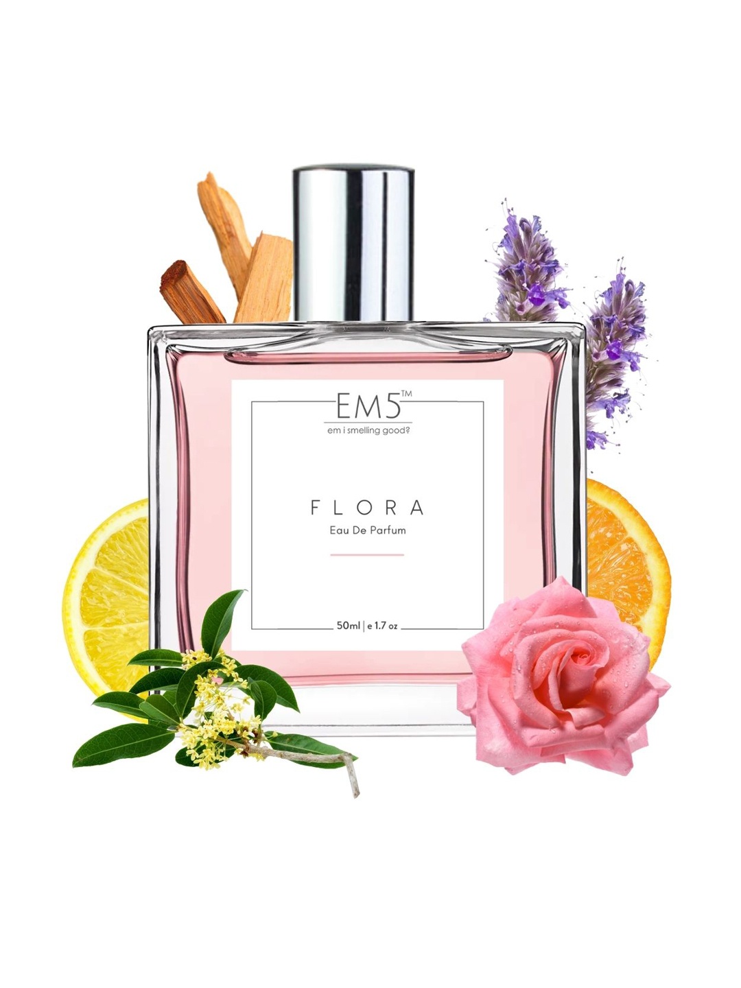 

EM5 Women Flora Long Lasting Eau De Parfum - 50 ml, Transparent