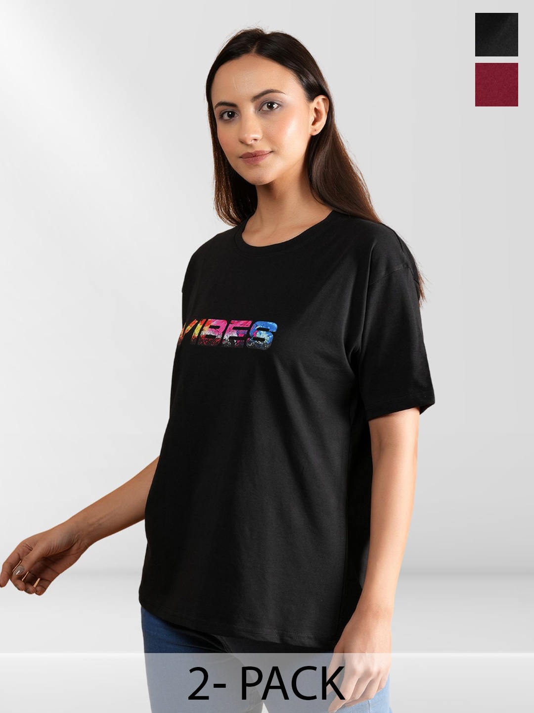 

Metronaut Women Typography 2 Printed T-shirt, Multi