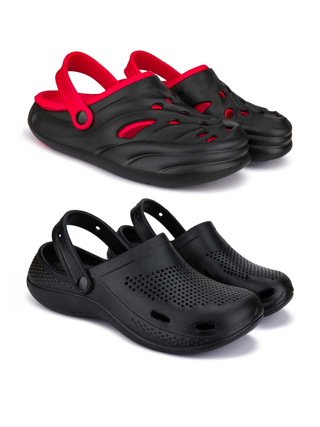

BERSACHE Men Clogs, Black