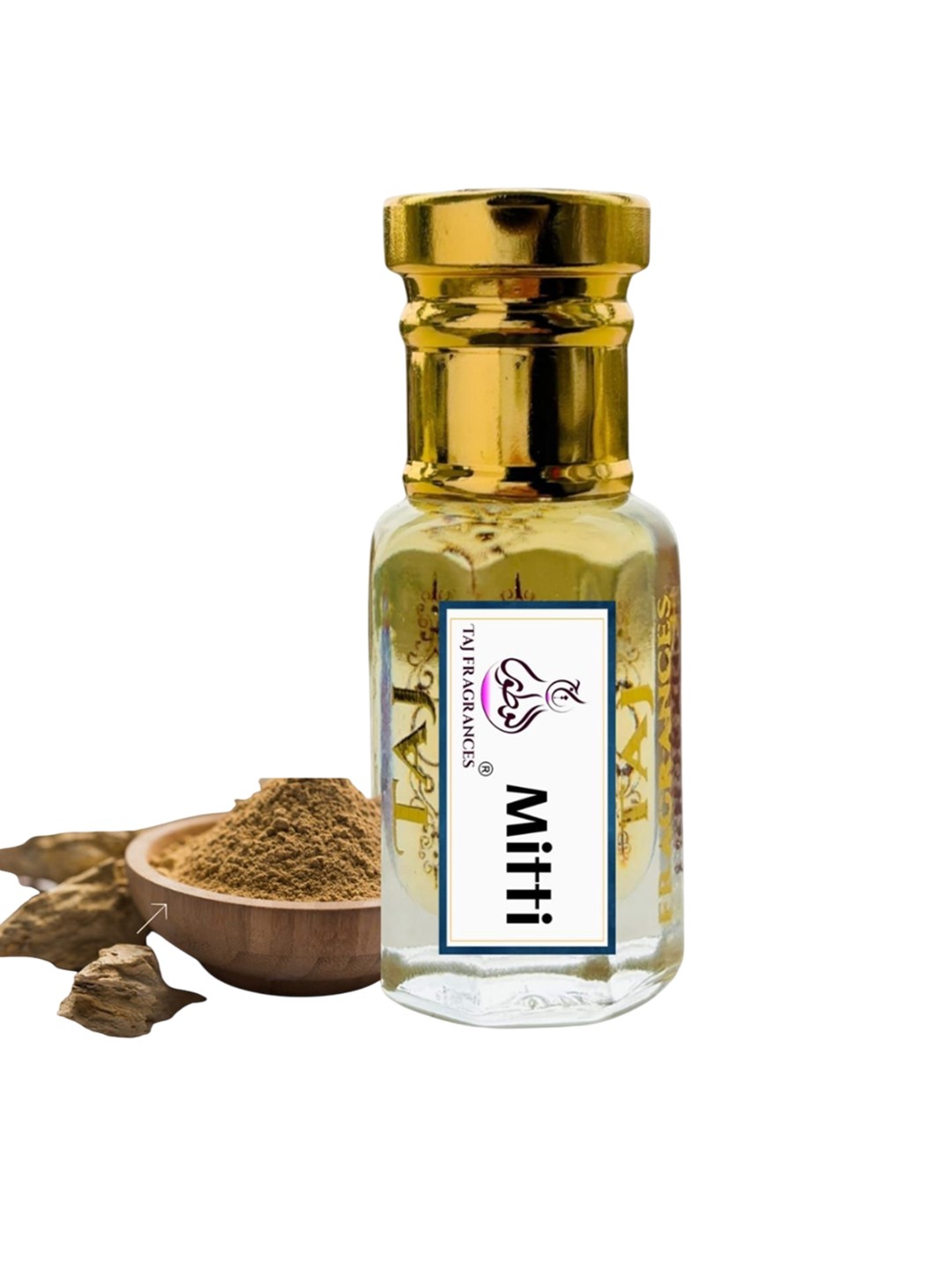 

Taj Fragrances Mitti Long Lasting & Non Alcoholic Attar - 12 ml, Gold