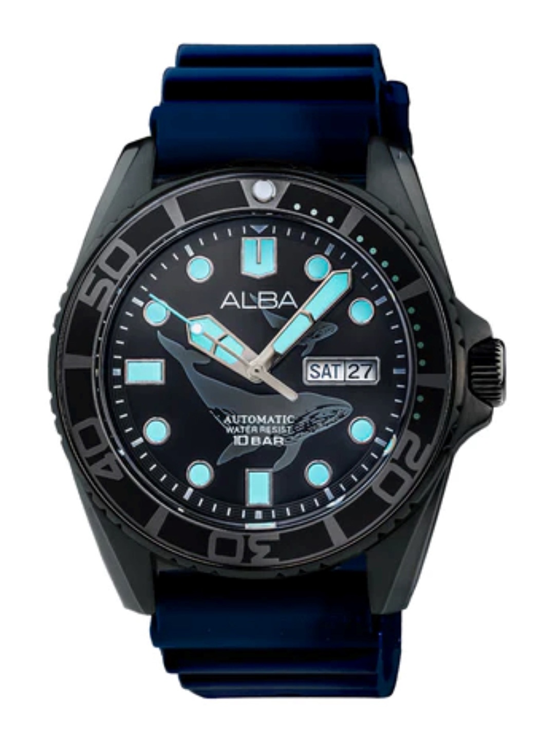 

ALBA Black Dial with Blue Hands Automatic Watch - AL4625X1