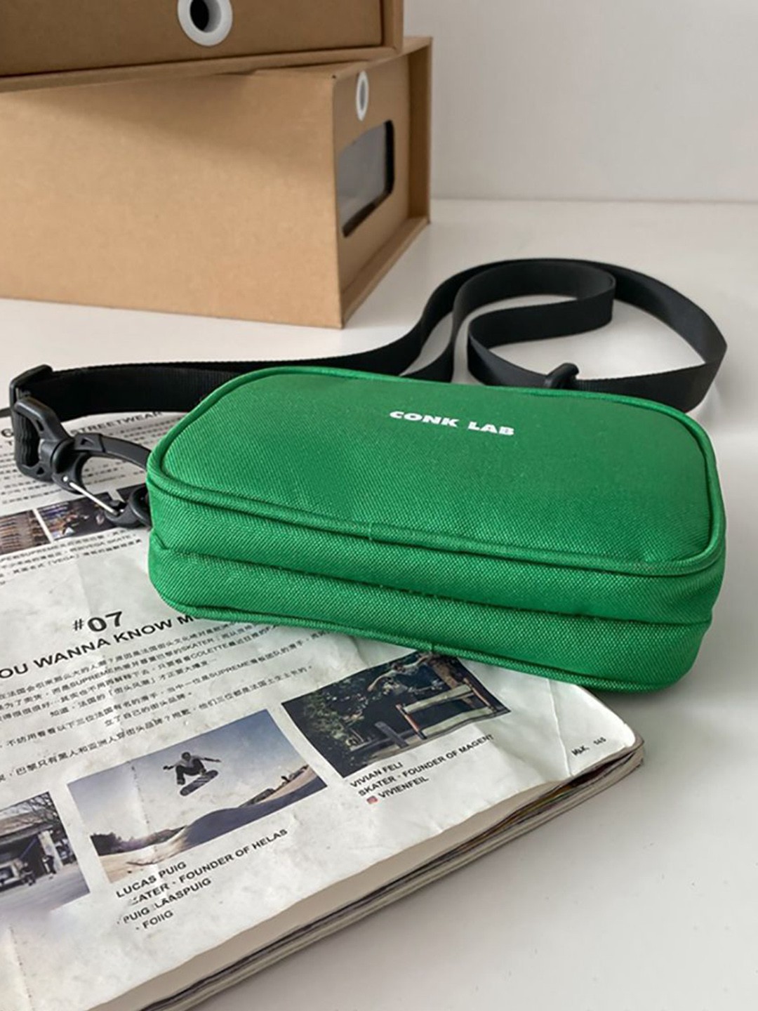 

StyleCast x Revolte Sling Bag, Green