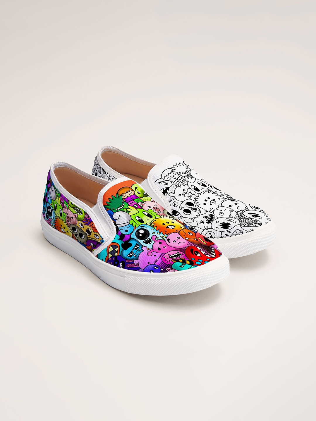 

THE QUIRKY NAARI Women Printed Slip-On Sneakers, Multi