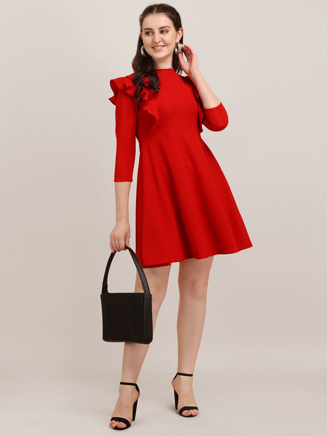 

Chemistry A-Line Dress, Red