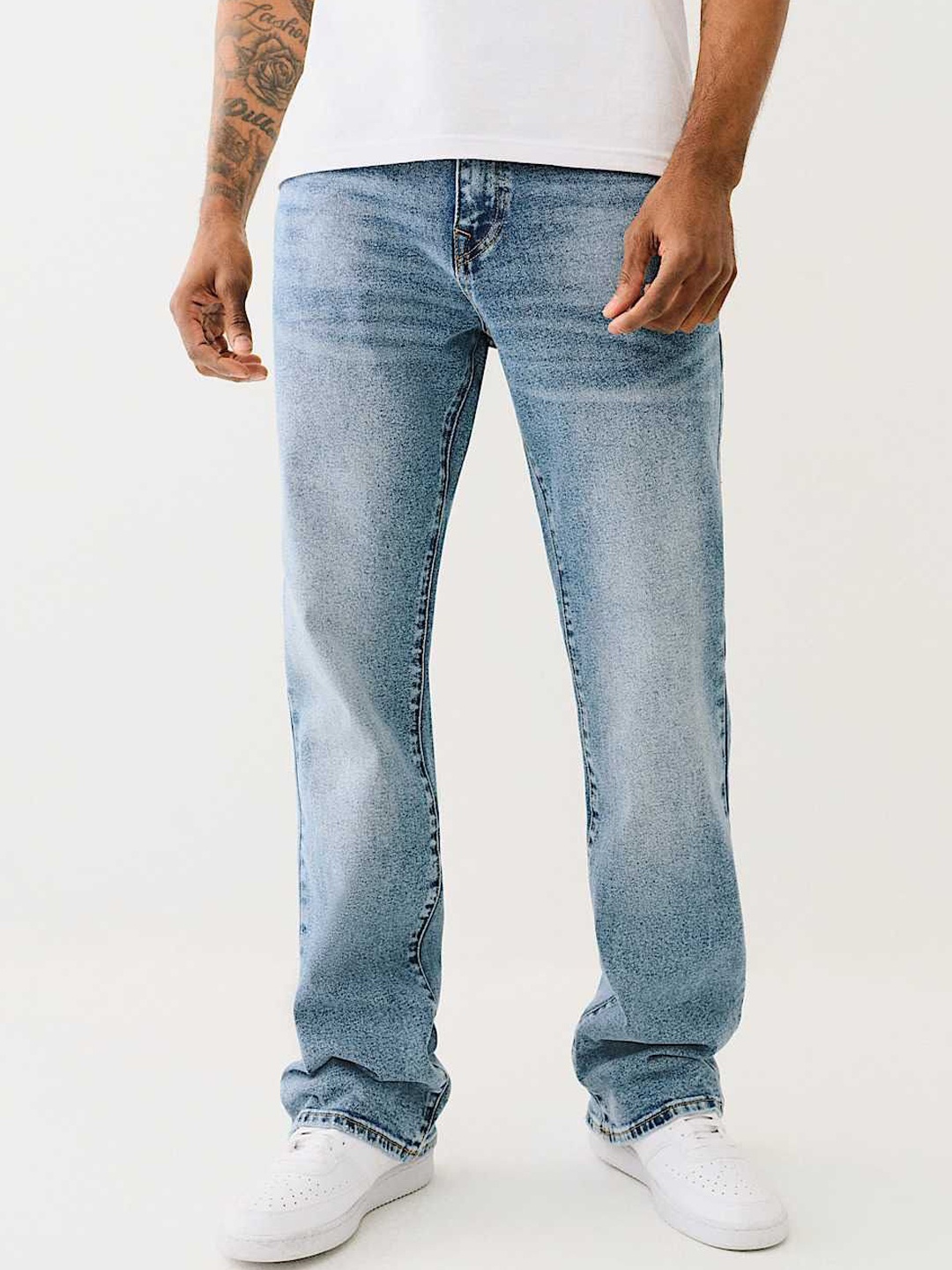 

True Religion Men Bootcut Heavy Fade Jeans, Blue