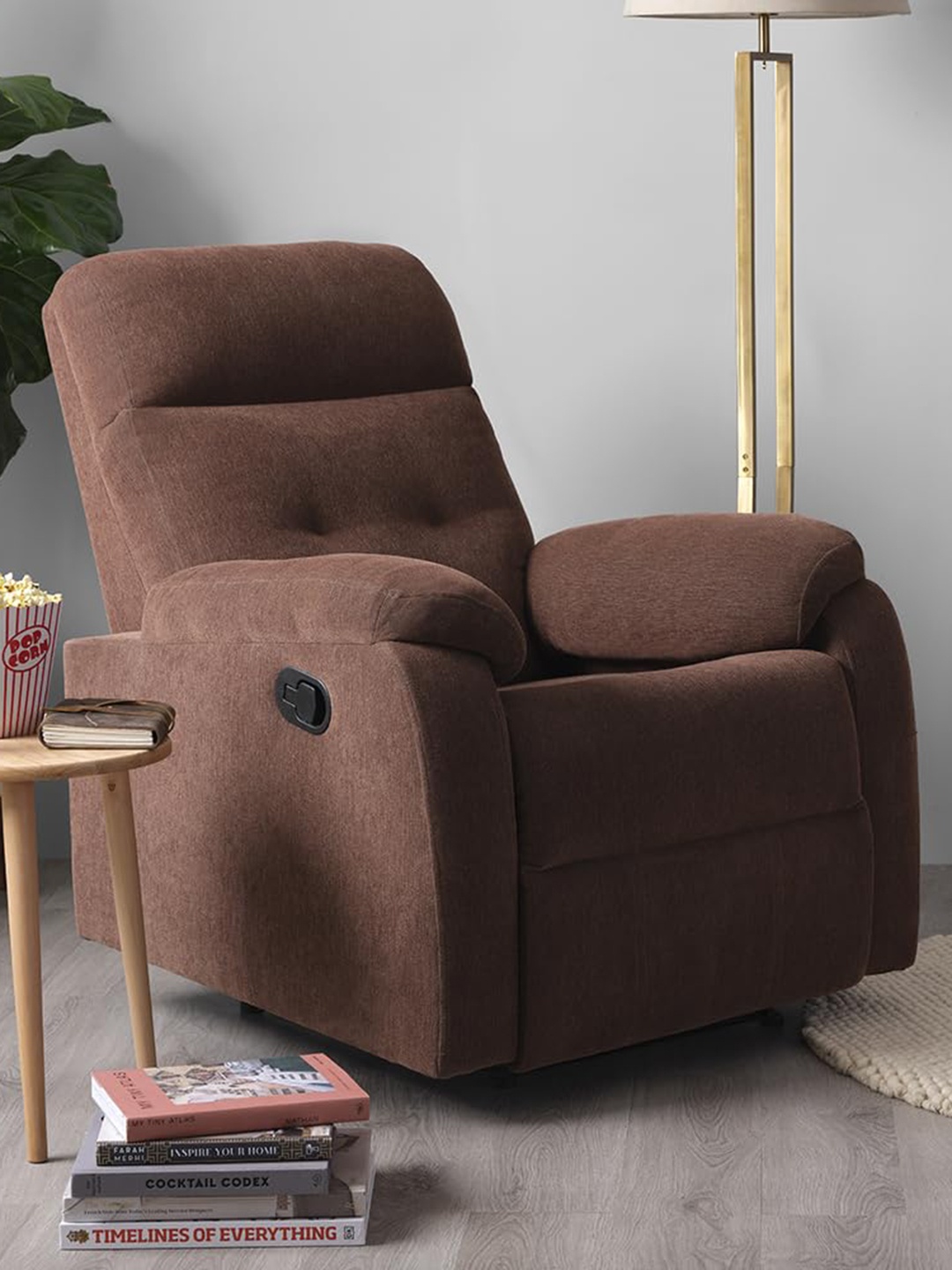 

Sleepyhead RX5 - Single Seater Fabric Recliner, Brown