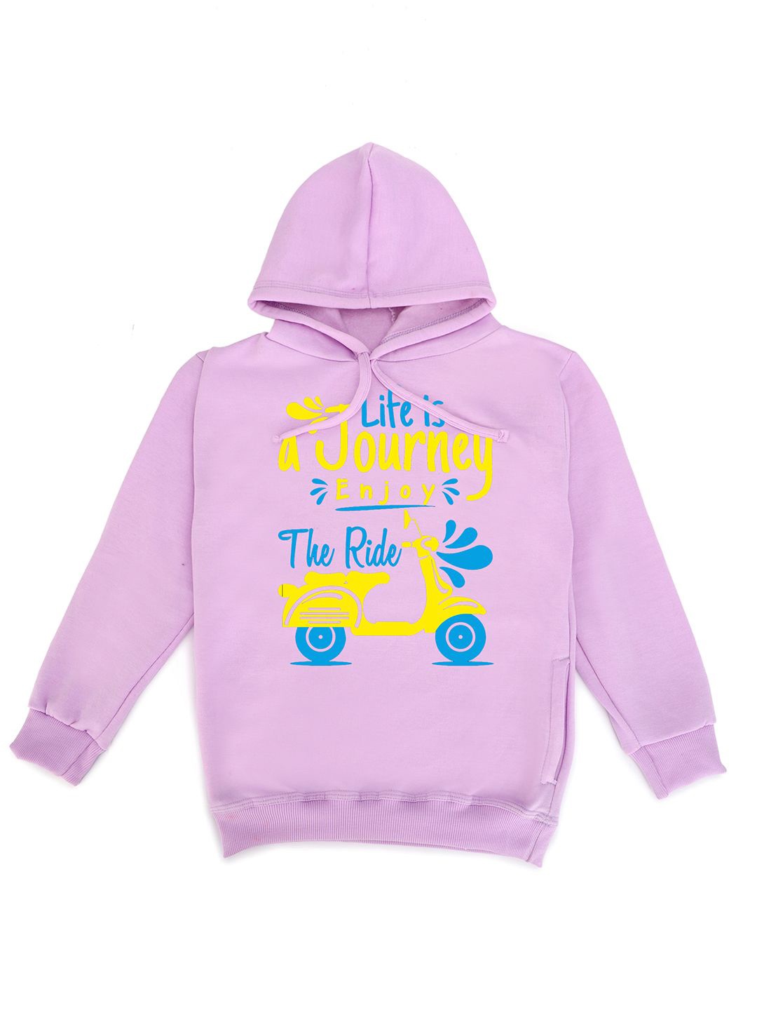 

Fabvio Plus Kids Printed Hooded Sweatshirt, Lavender