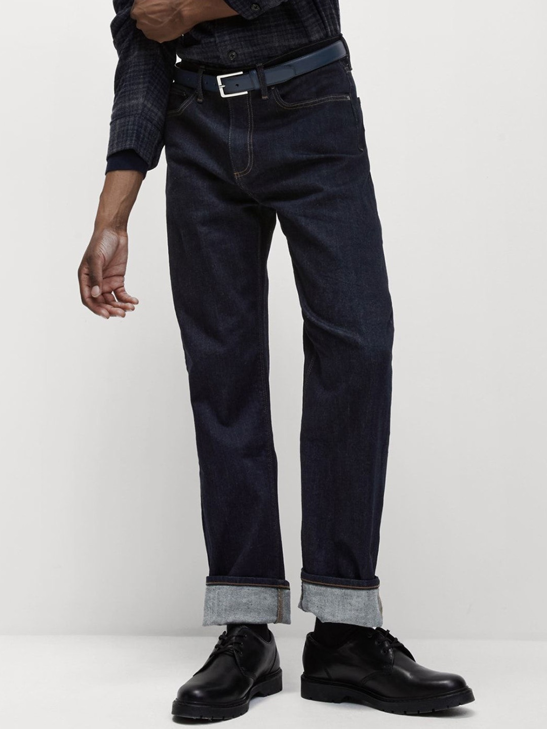

Marks & Spencer Men High-Rise Regular Fit Jeans, Blue