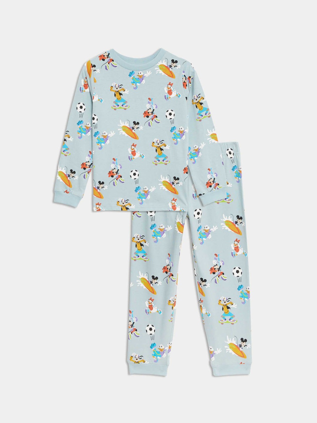 

Marks & Spencer Boys Printed Night suit, Green