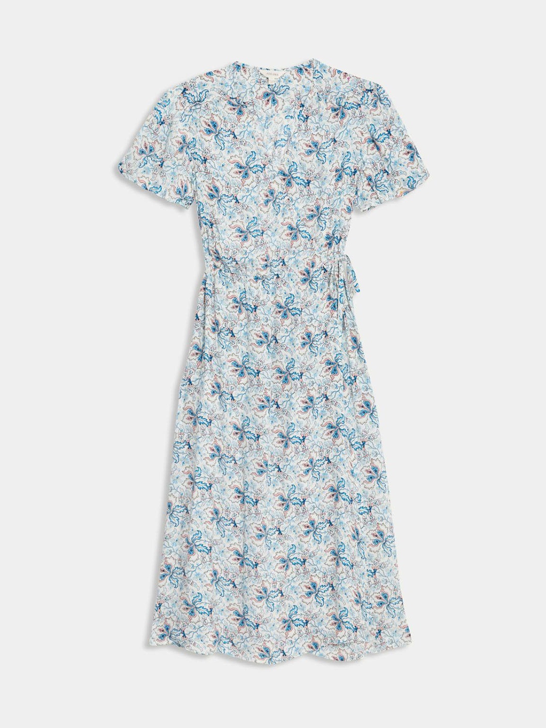 

Marks & Spencer Floral Print Cape Sleeve Fit & Flare Dress, Multi