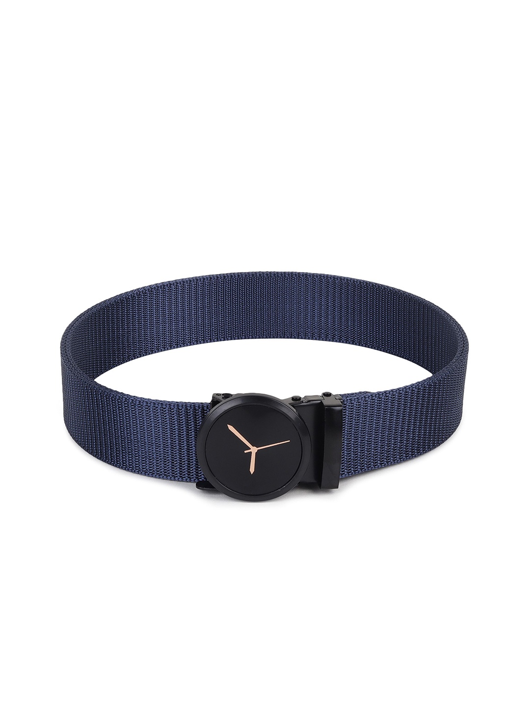 

Provogue Men Textured Belt, Navy blue