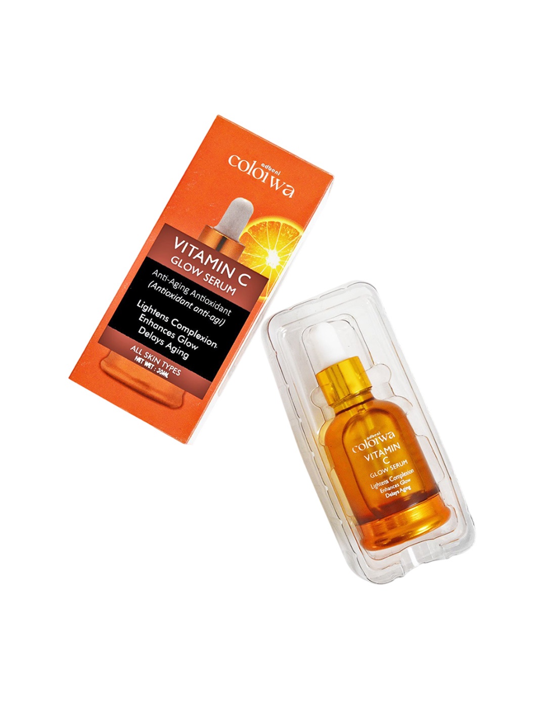 

Adbeni Coloiwa Vitamin C Glow Serum For Anti-Aging Antioxidant -30ml, Transparent