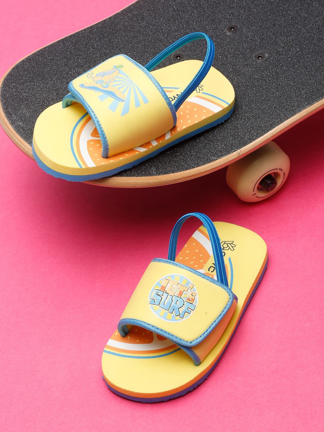 

ONYC Unisex Kids Printed Slip-On, Yellow