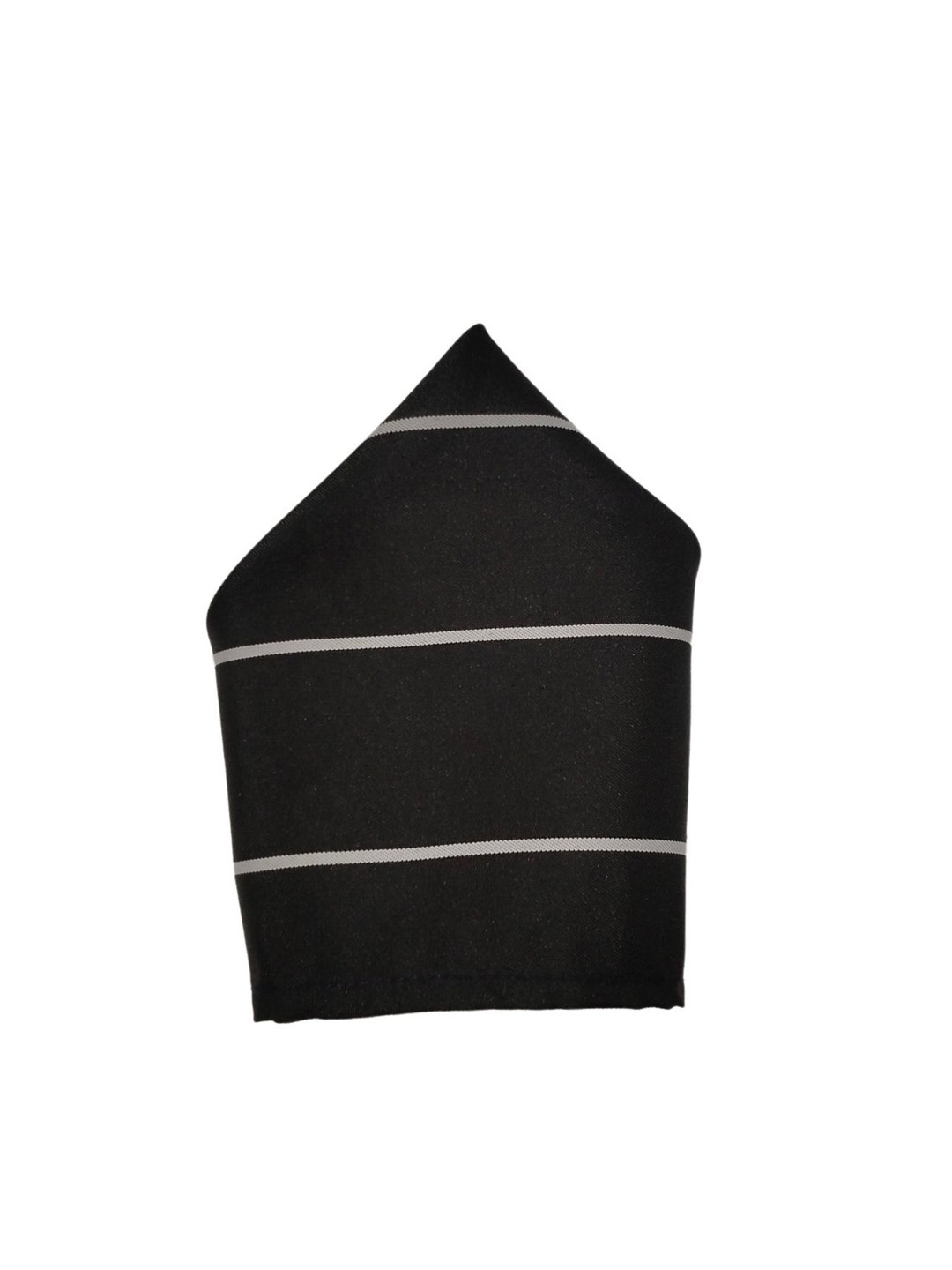 

Blacksmith Striped Pocket Squares, Black