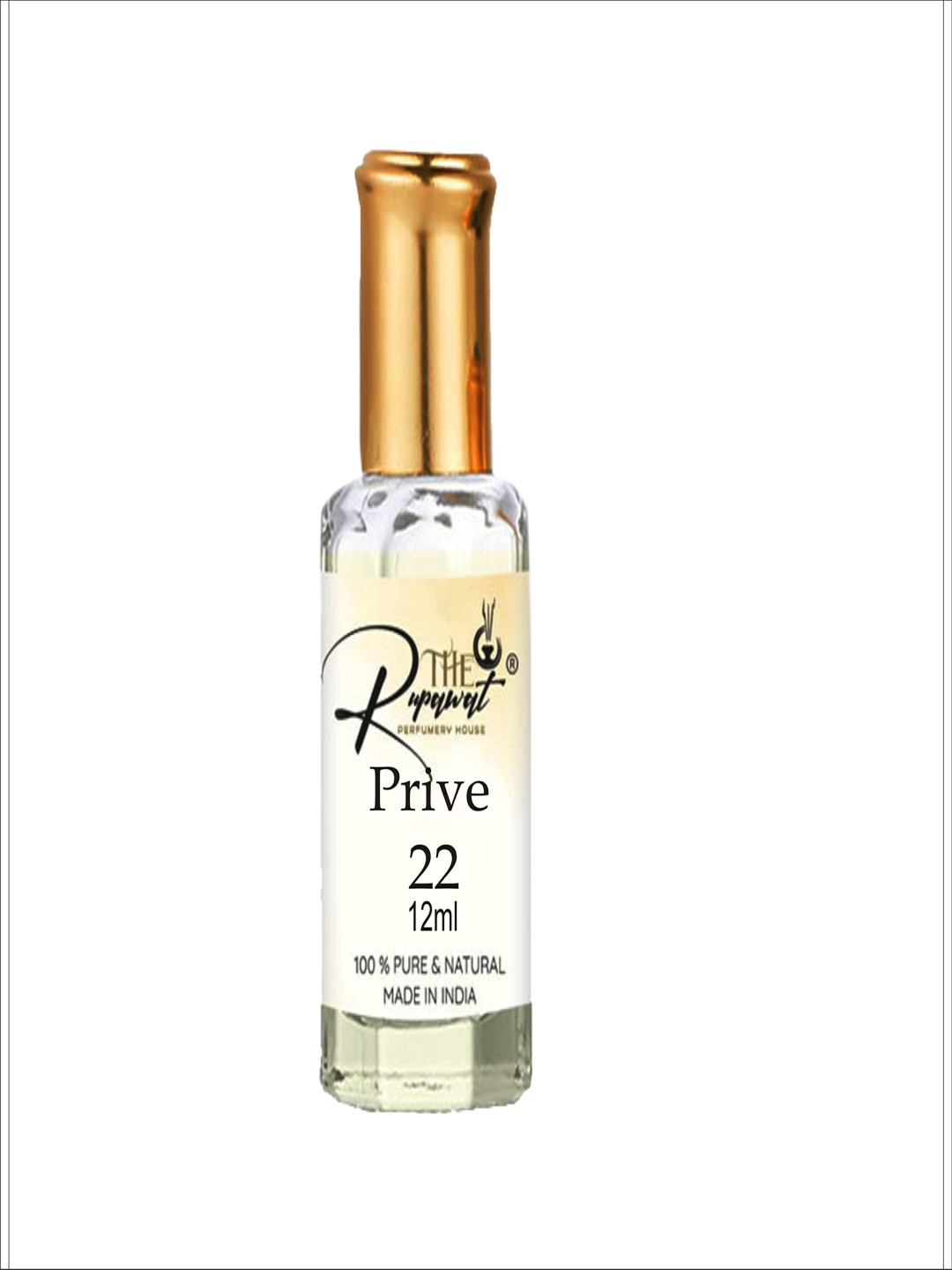 

THE RUPAWAT Perfumery House Prive 22 Natural Alcohol Free Attar - 12 ml, Transparent