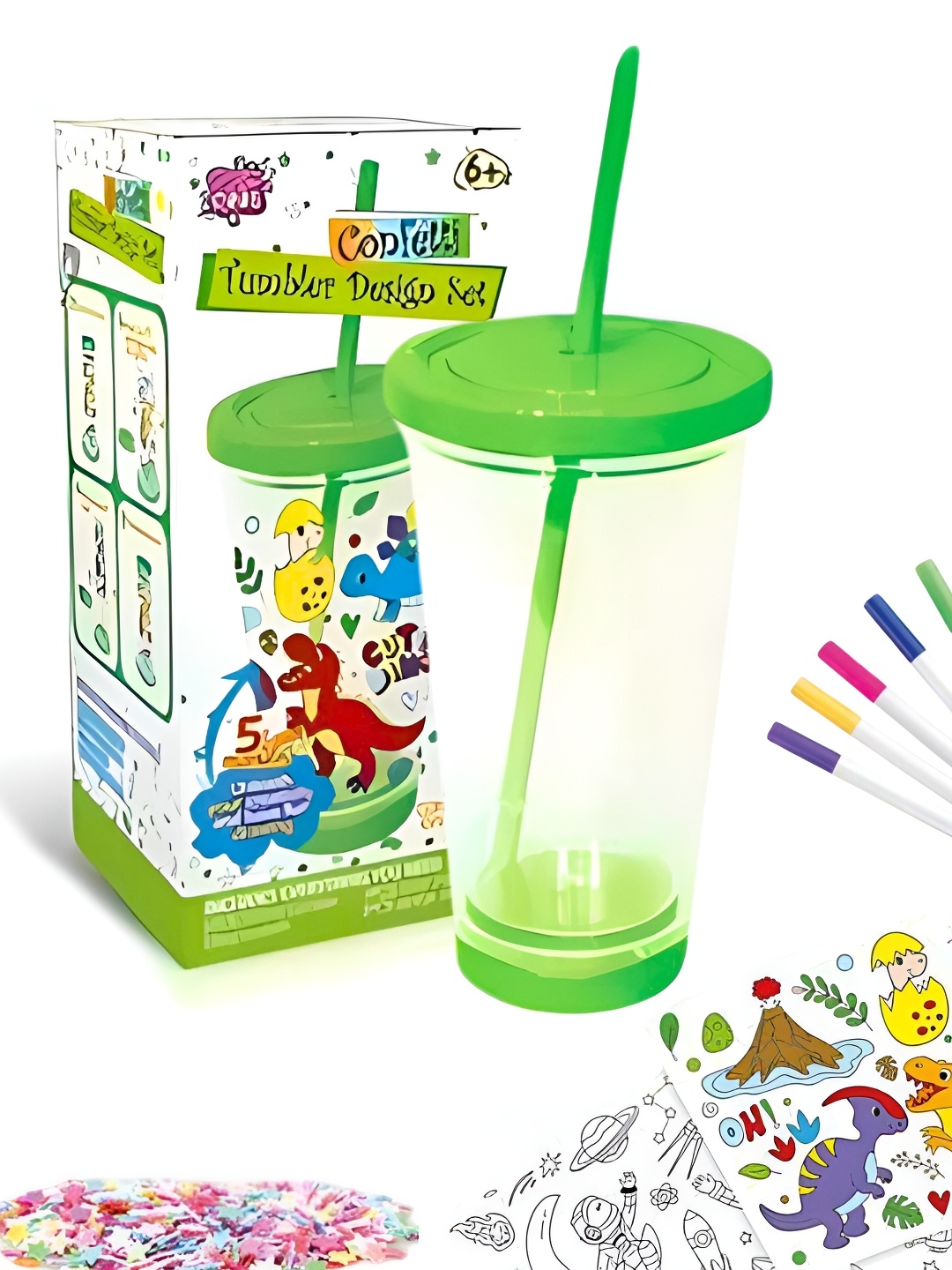 

Tinker Squad Green DIY Transparent Sipper Water Bottle 500ml