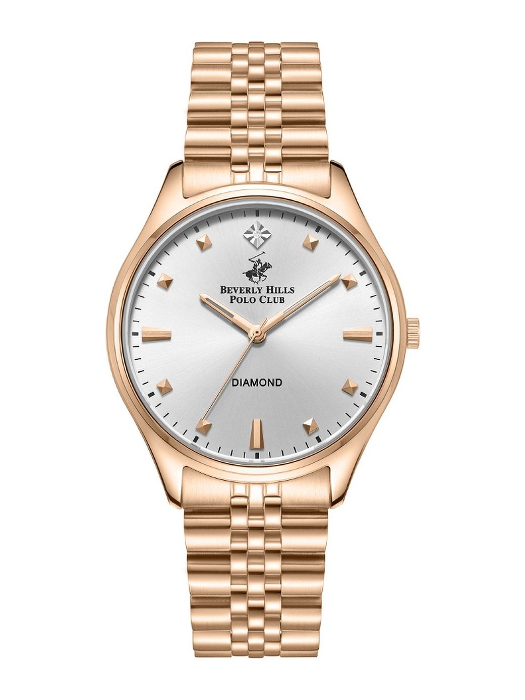 

Beverly Hills Polo Club Women Dial & Bracelet Style Straps Analogue Watch BP5049Y.430, Rose gold