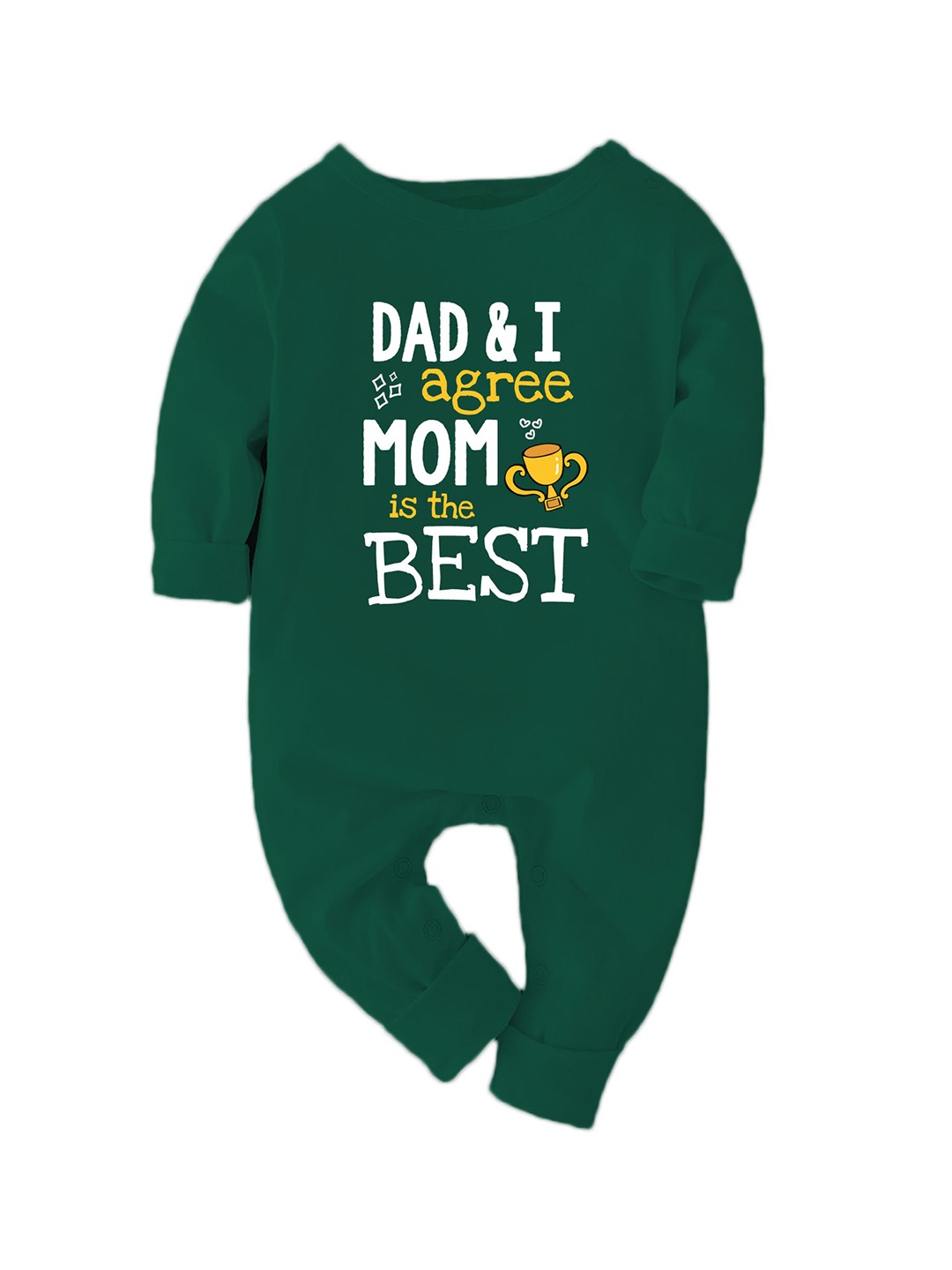 

Zeezeezoo Infants Kids Printed Pure Cotton Rompers, Green