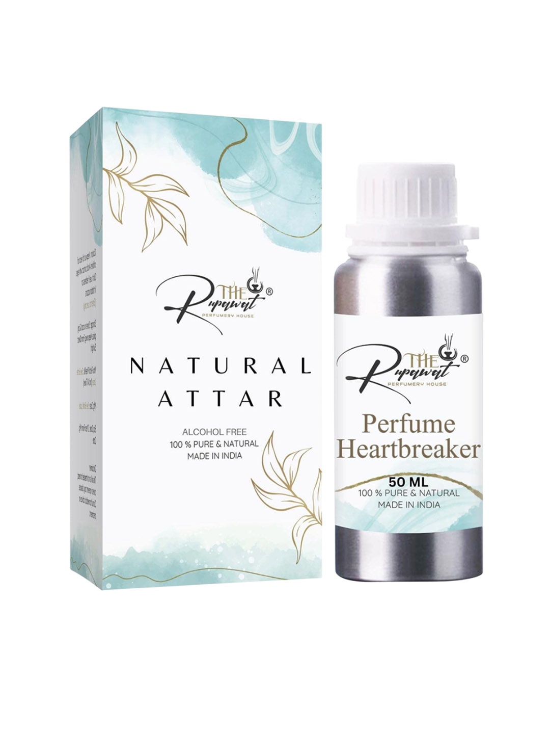 

THE RUPAWAT Perfumery House Perfume Heartbreaker Natural & Alcohol Free Attar - 50 ml, Transparent