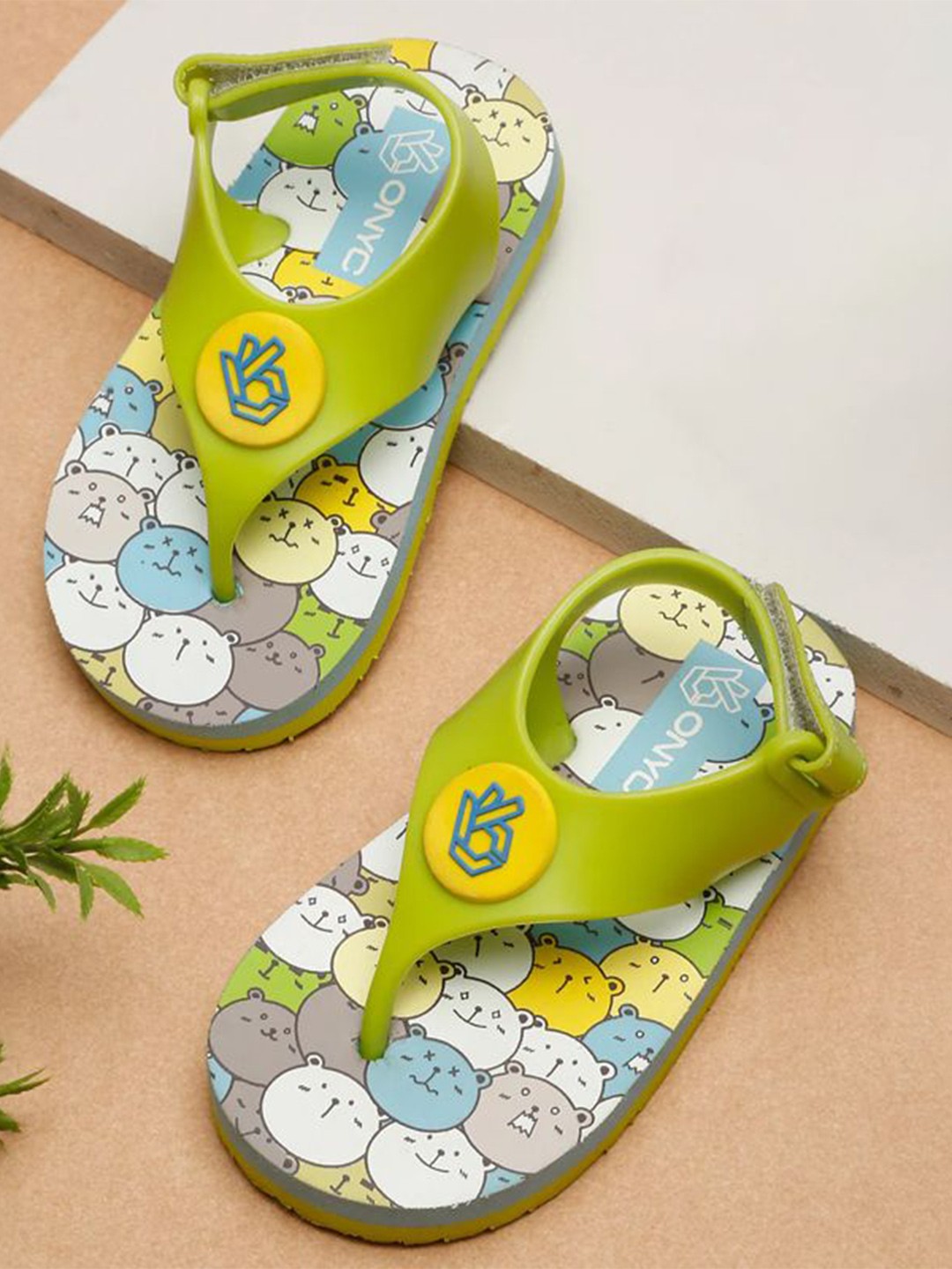 

ONYC Unisex Kids Printed Slip-On, Lime green