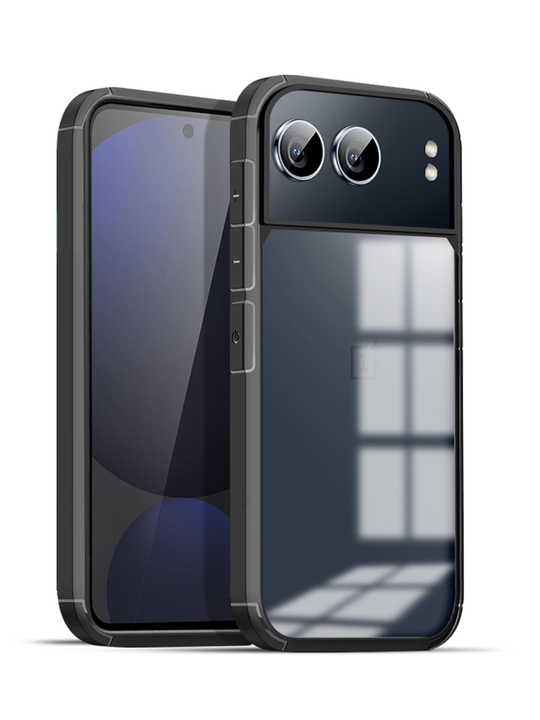 

Karwan Oneplus Nord 4 5G Shockproof Bumper Back Case, Black