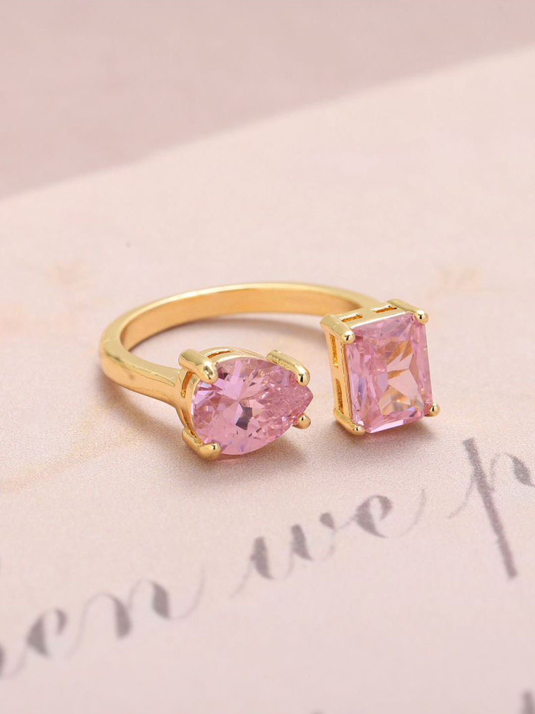 

SALTY Love Timeless Toiet Moi Finger Ring For Women & Girls Jewellery Accessories, Gold