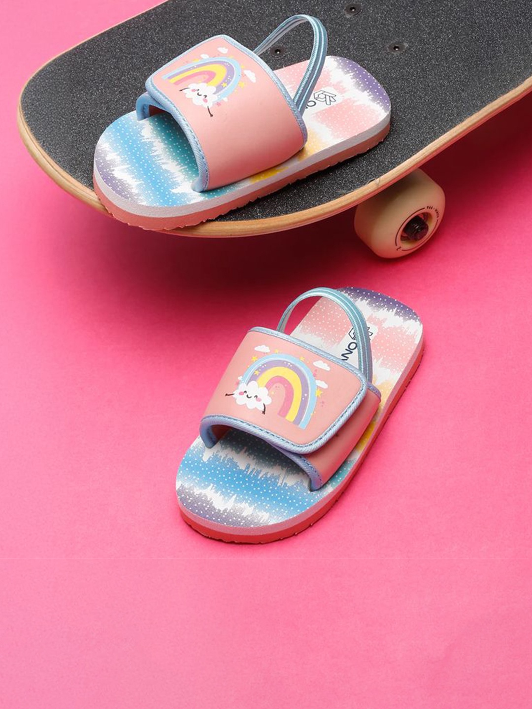 

ONYC Girls Printed Sliders, Pink