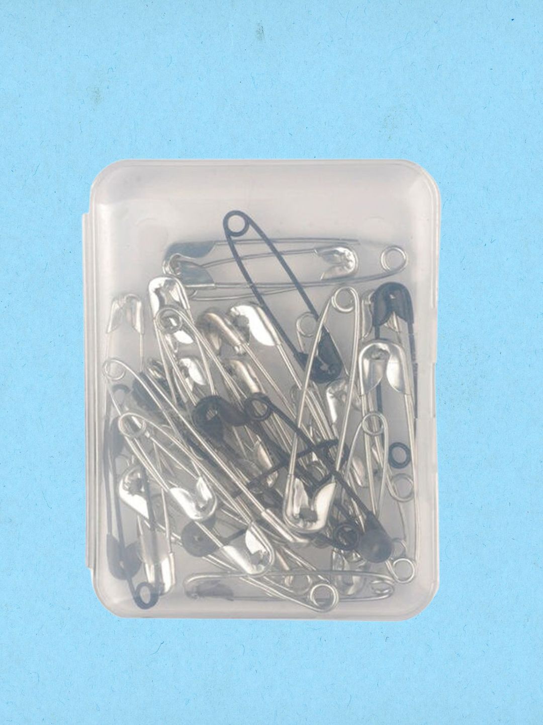 

basicare Set Of 37 Safety Pins Saree Accessories, Silver