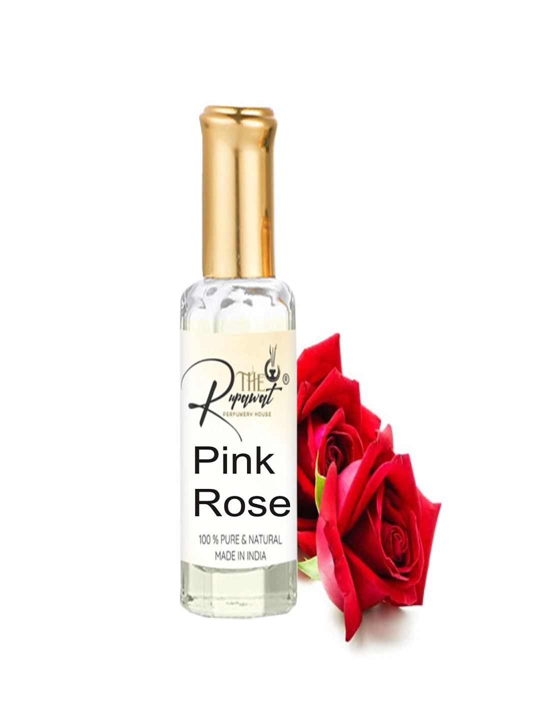 

THE RUPAWAT Perfumery House Pink Rose Natural & Alcohol-Free Attar - 12 ml, Transparent