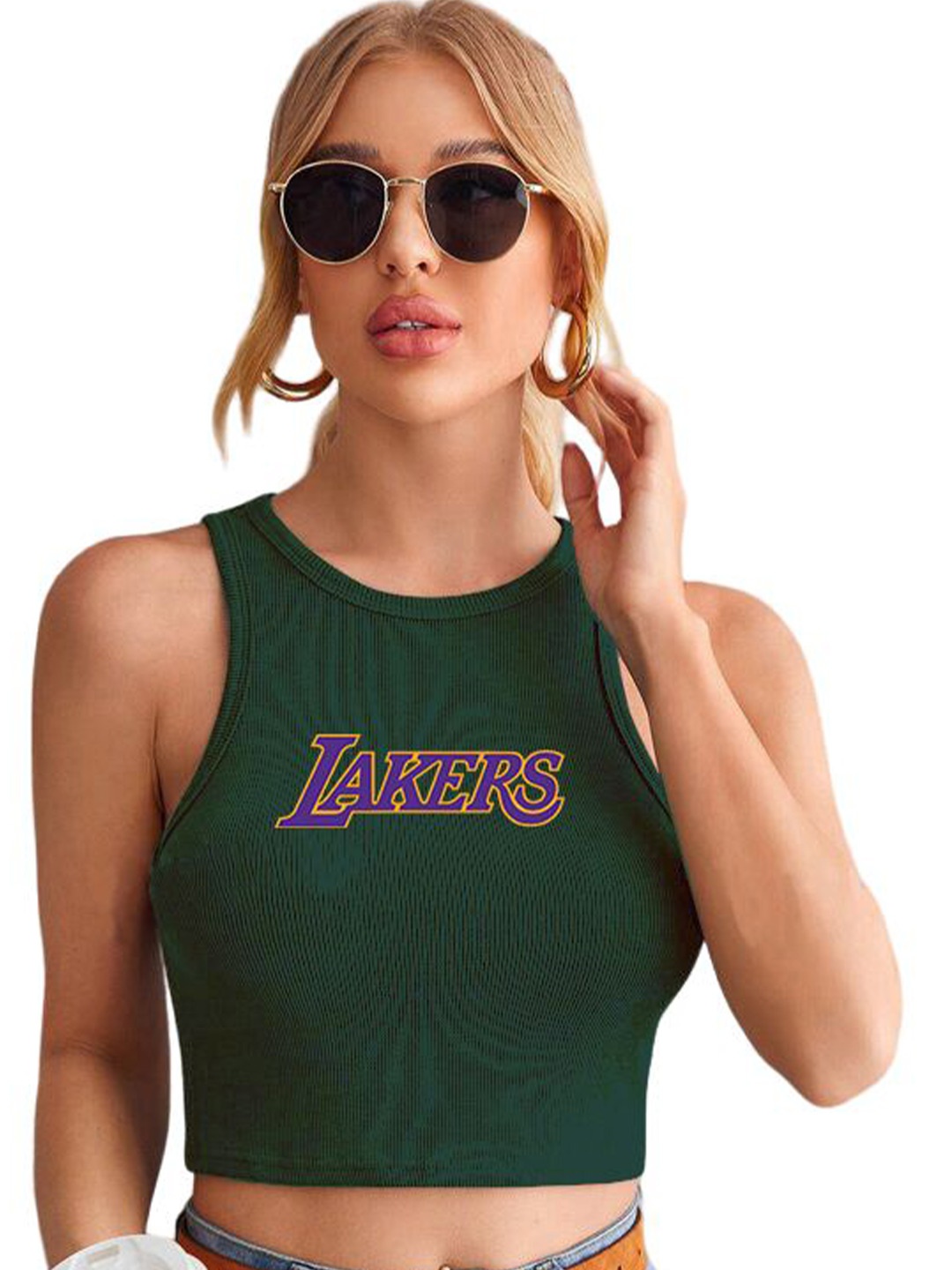 

TABADTOD Crop Top, Green