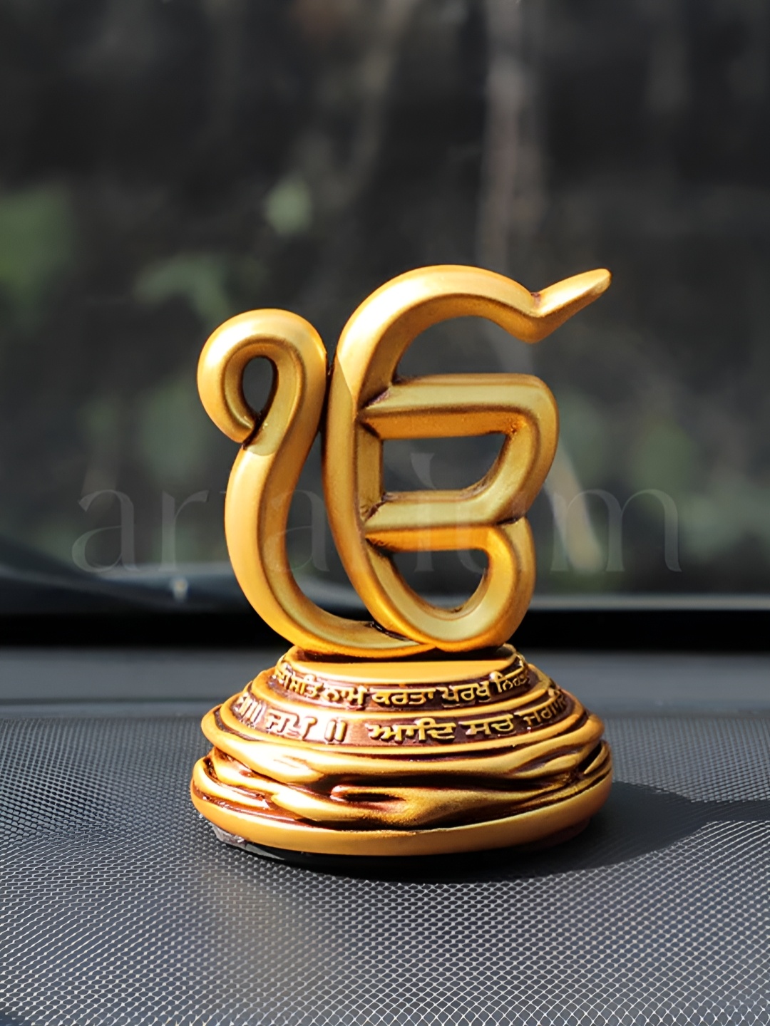 

Artarium LLP Gold-Toned Ek Onkar Religious Idol Showpiece