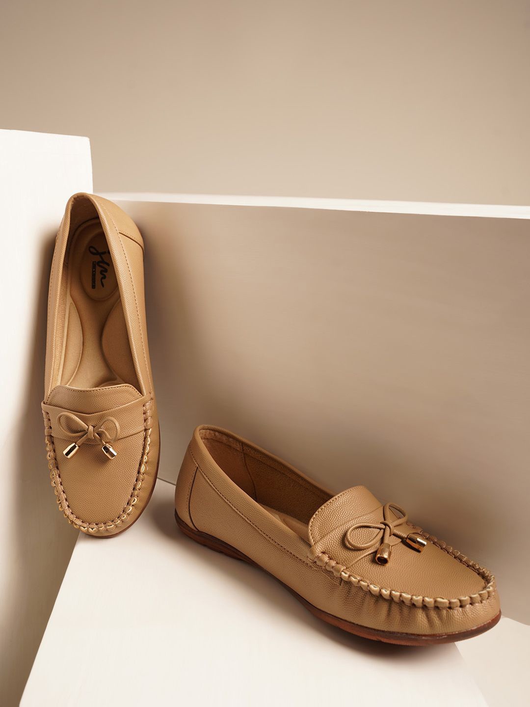 

JM Looks Women Stylish Loafers, Beige