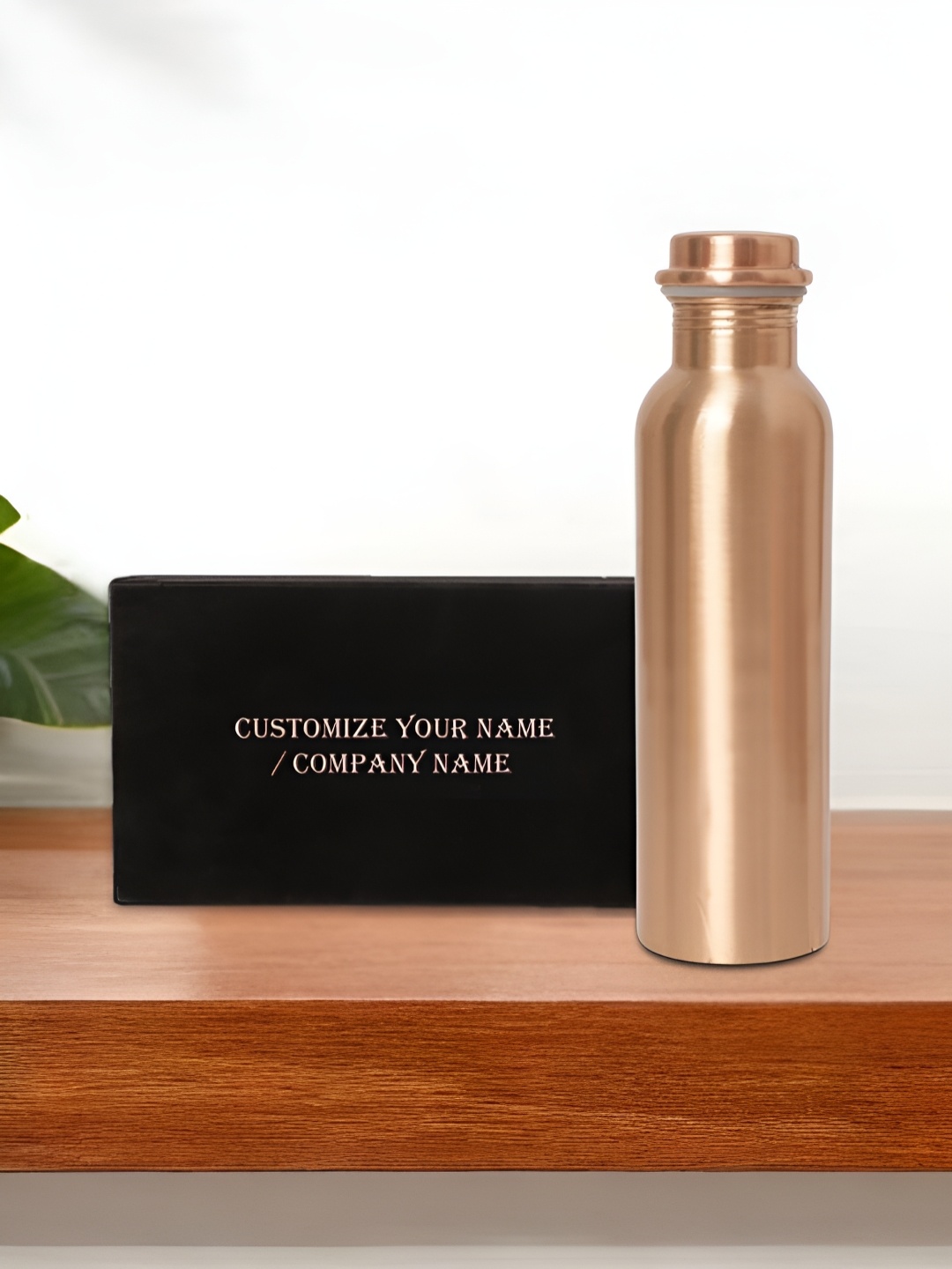 

INTERNATIONAL GIFT Pure Copper Water Bottle With Velvet Box & Bag - 950ml