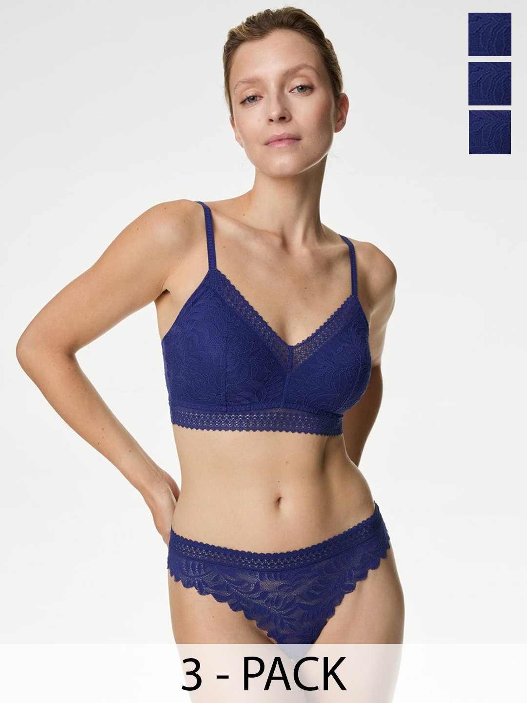 

Marks & Spencer Pack of 3 Self-Designed Briefs - T614902TBRIGHT INDIGO, Blue