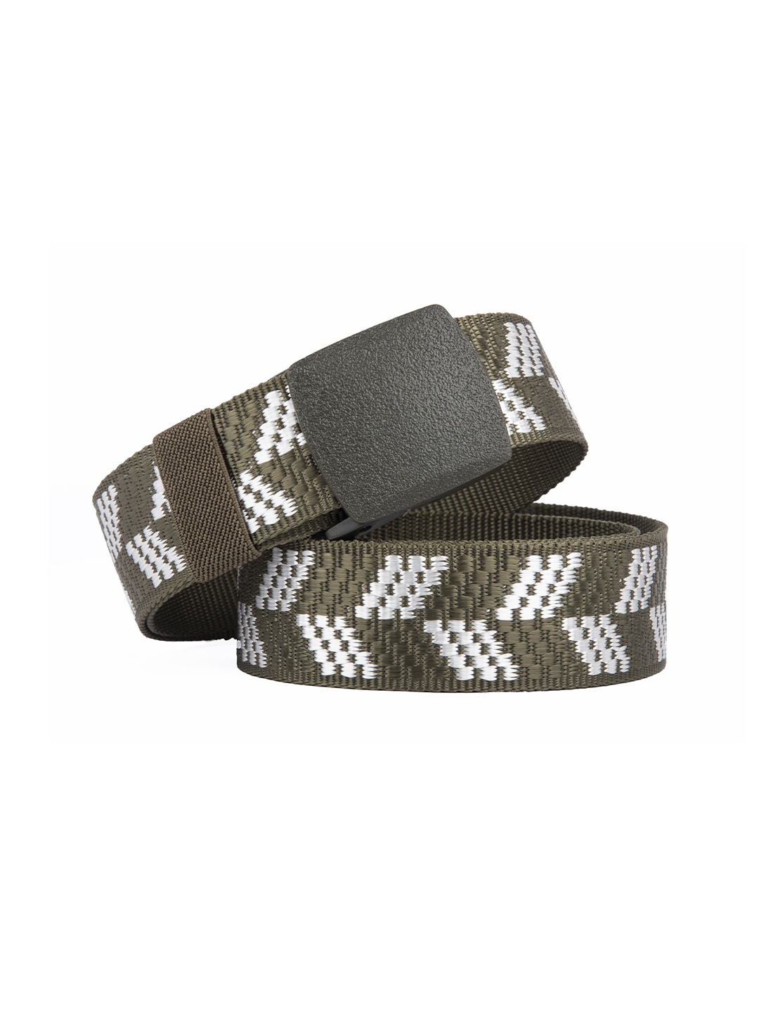 

Provogue Men Textured Belt, Green