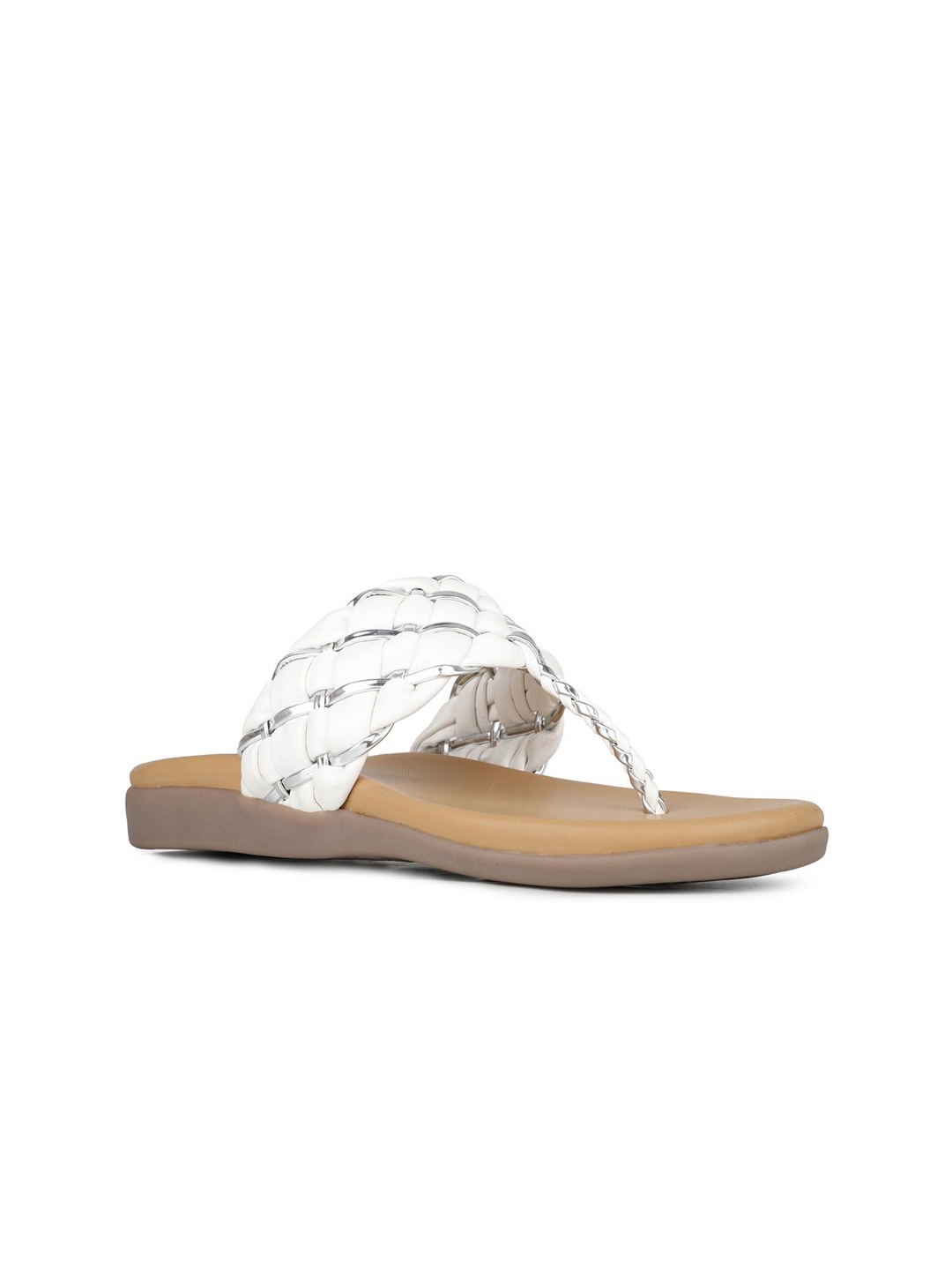 

Inc 5 Women T-Strap Flats, White