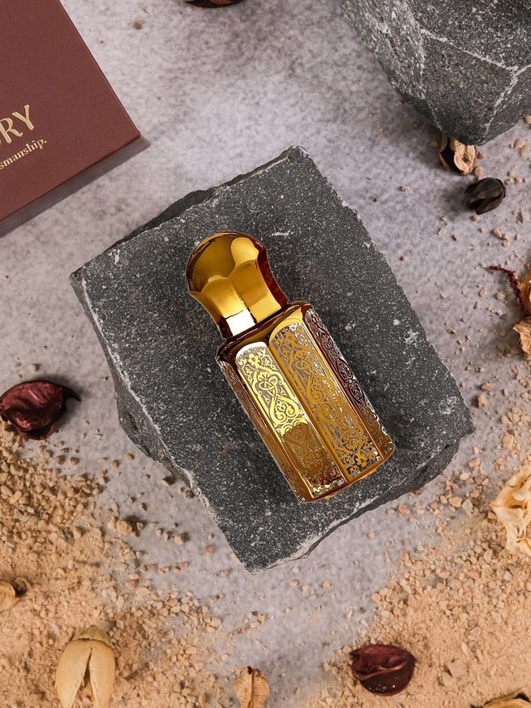 

ATARSTORY Stardust Best Long Lasting Herbal Alcohol Free Attar 12 ml, Gold