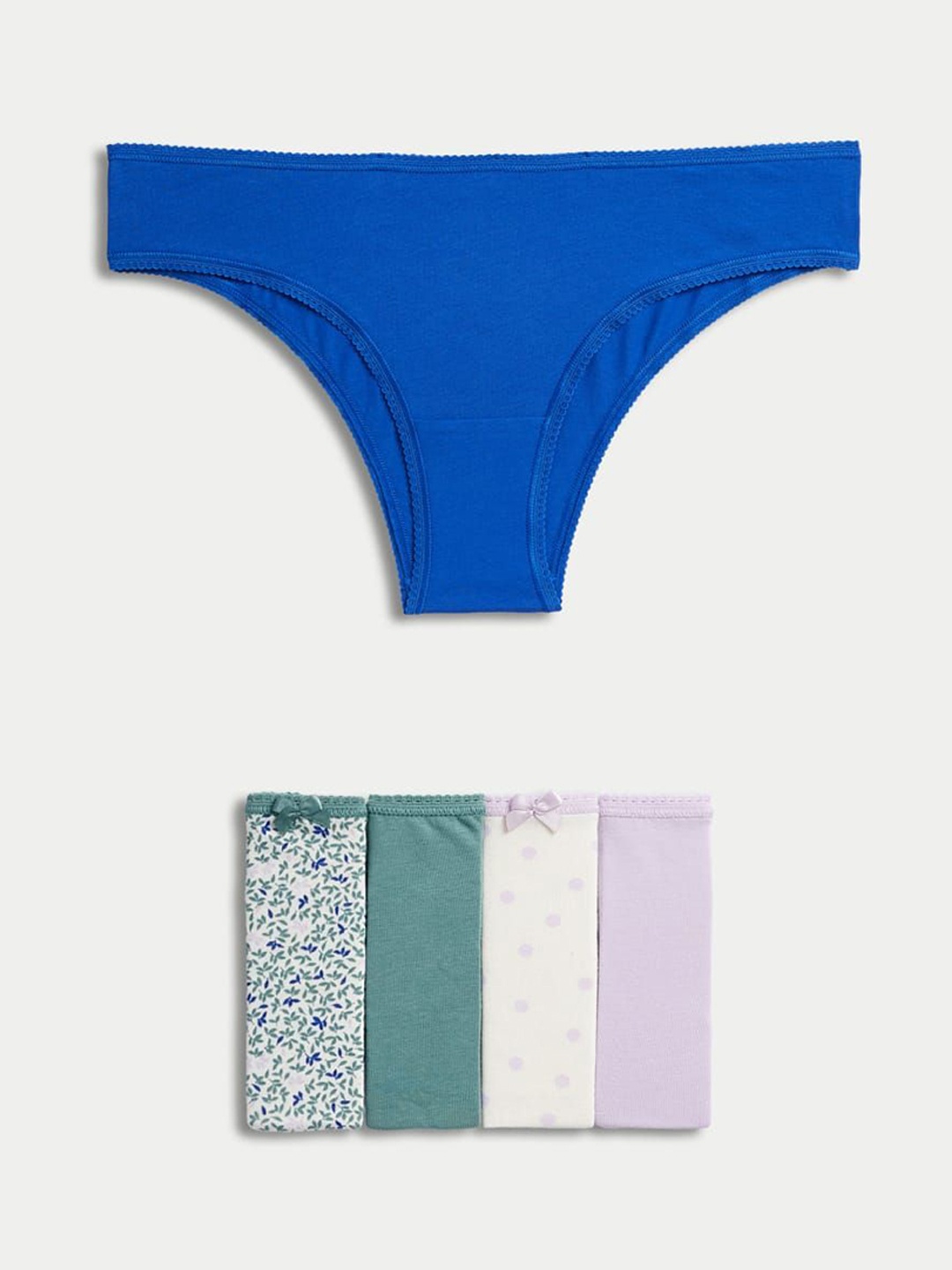 

Marks & Spencer Women Pack Of 5 Briefs - T615100XSOFT LILAC, Purple