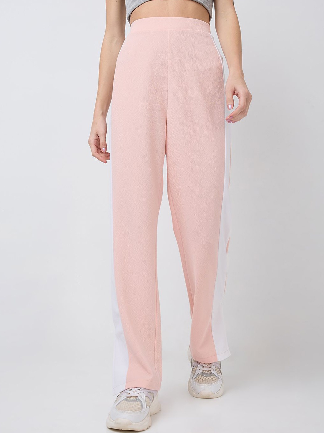 

SZN Women Smart High-Rise Trousers, Peach