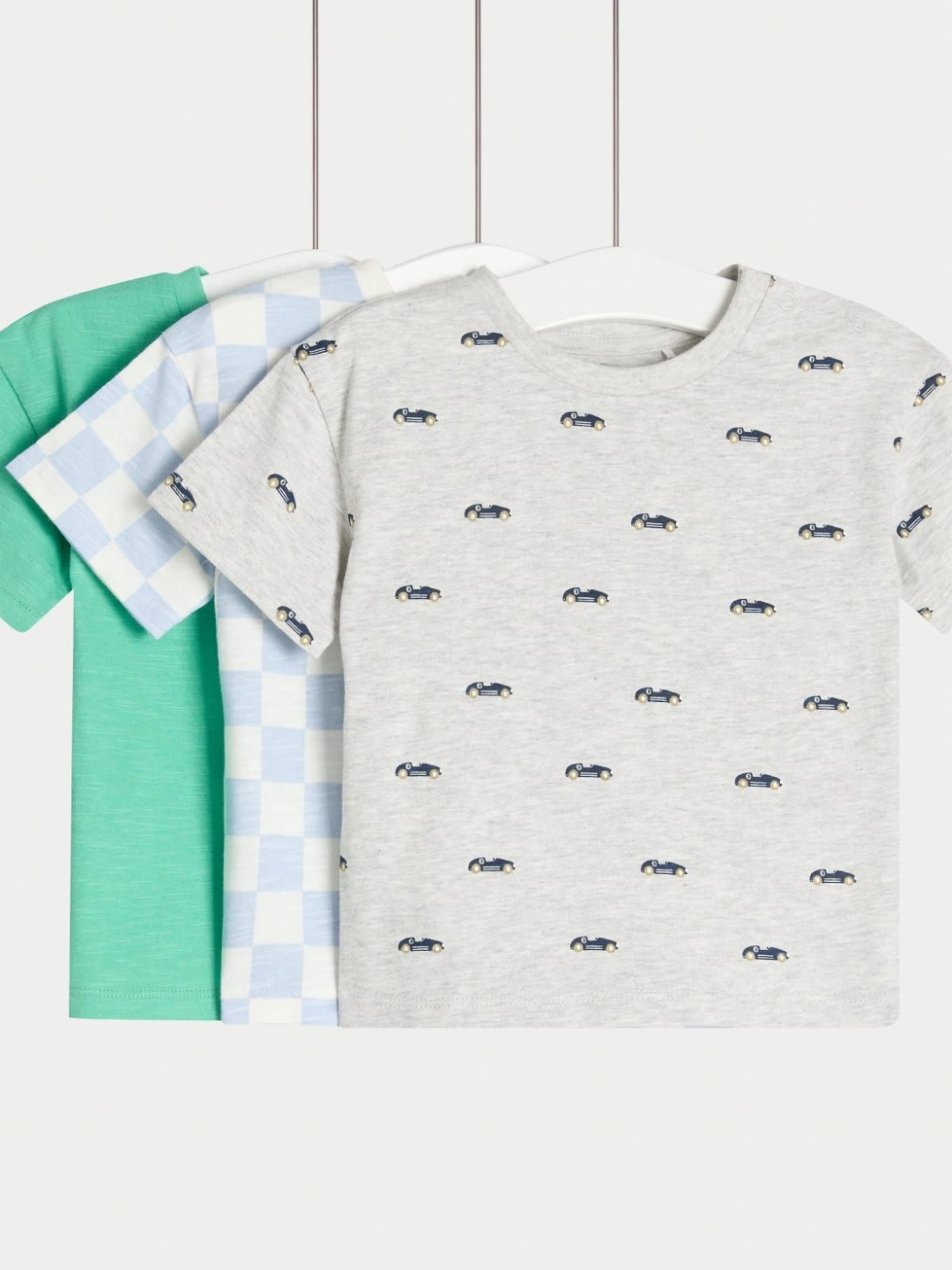 

Marks & Spencer Boys 3 Printed V-Neck T-shirt, Multi