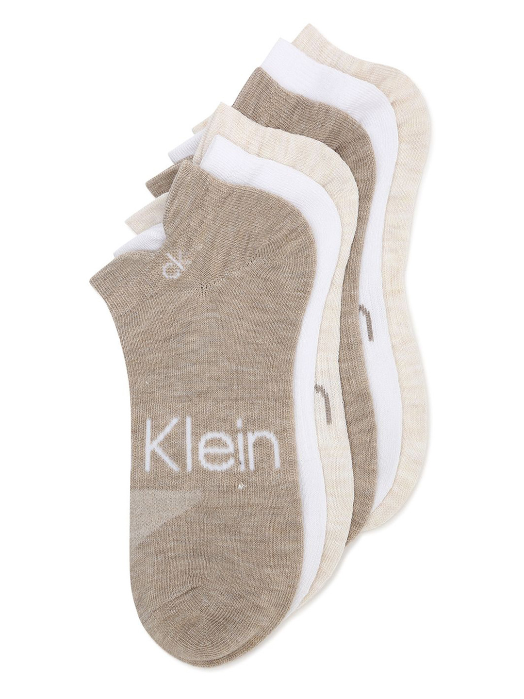 

Calvin Klein Women Pack Of 6 Ankle-Length Socks, Beige