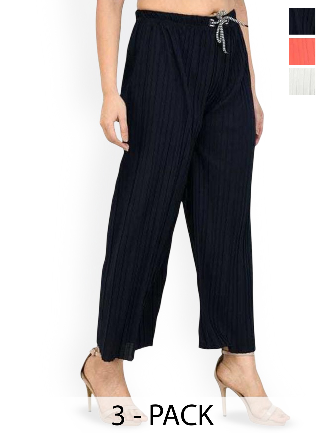 

Purser Women Pack of 3 Original Parallel Trousers, Turquoise blue