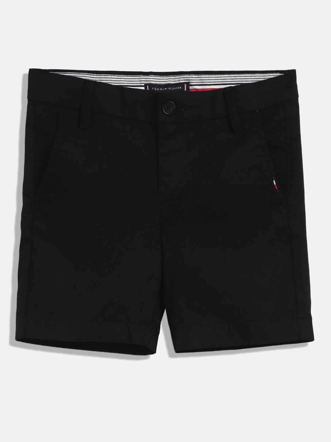 

Tommy Hilfiger Boys Mid-Rise Shorts, Black