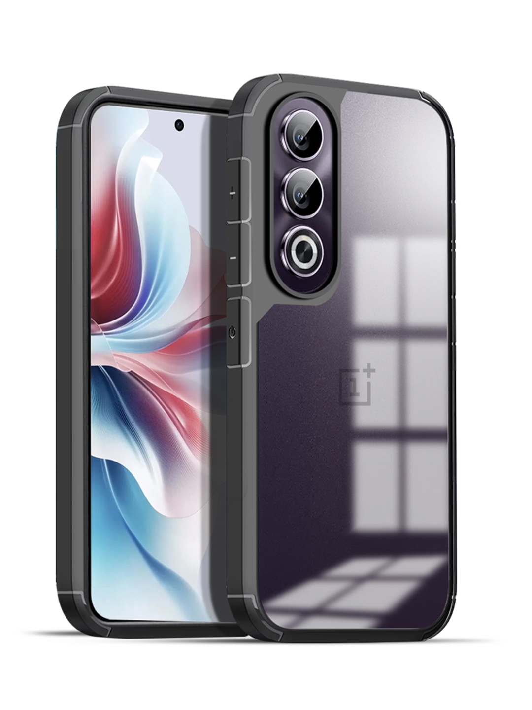 

Karwan Solid Oneplus Nord CE 4 5G Shockproof Bumper Back Case, Black