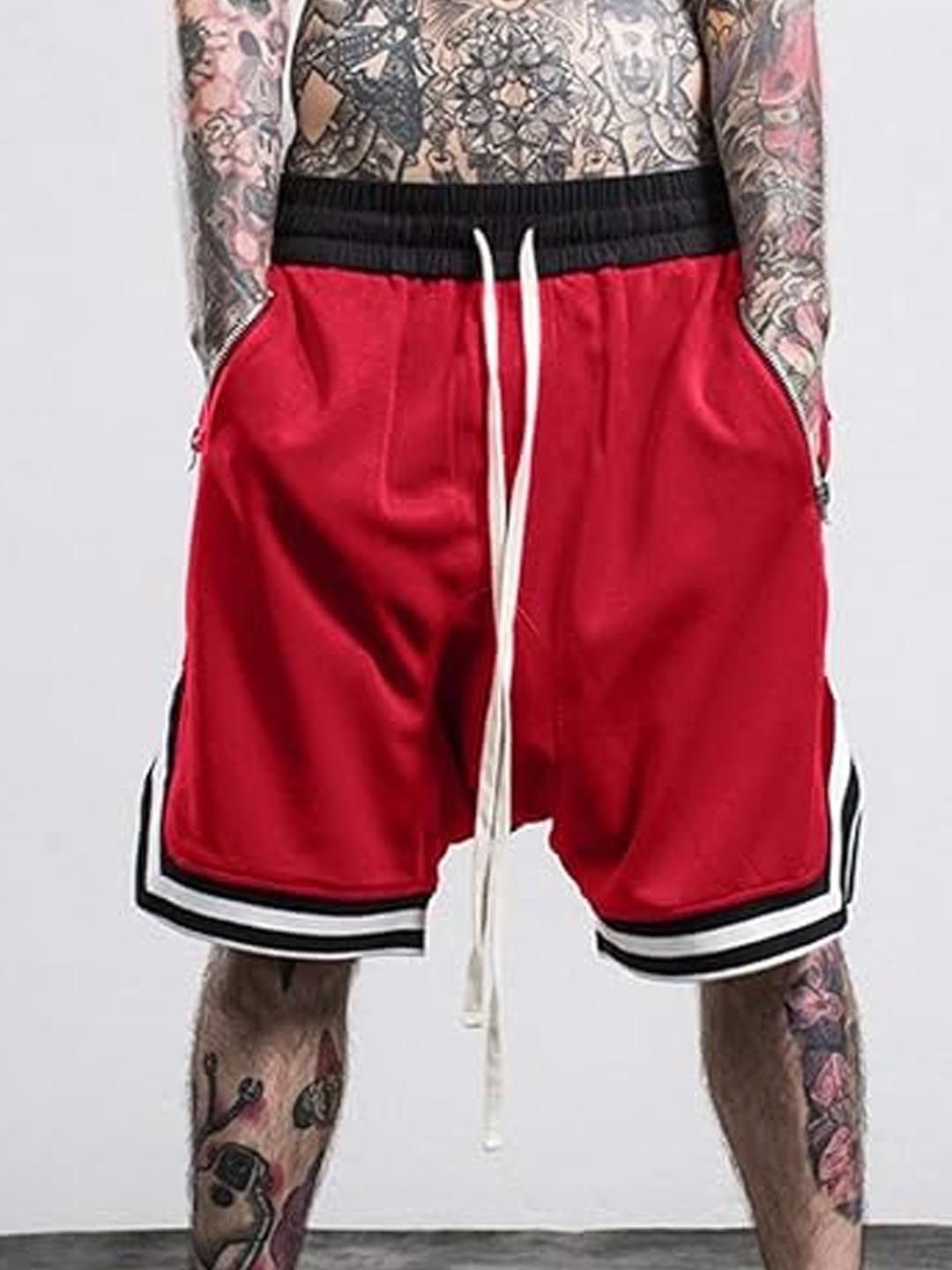 

StyleCast Men Knee Length Regular Shorts, Red